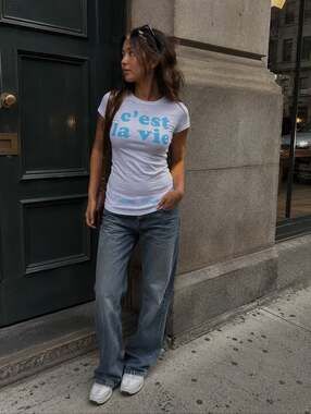 Off-White C'est La Vie Logo Tee XS White Virgil Abloh Streetwear Graphic